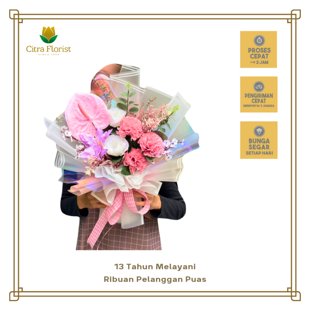 Korean Buket Bunga Palsu Wisuda Bouquet