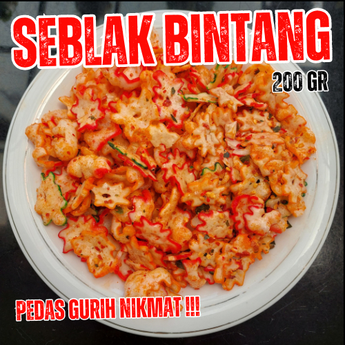 

Kerupuk Pedas Seblak Bintang isi 200 gram