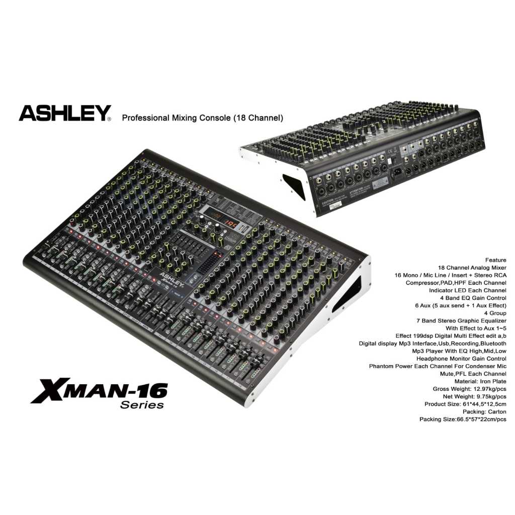Mixer Audio Ashley Xman16 / Xman 16 / Xman-16 16Channel