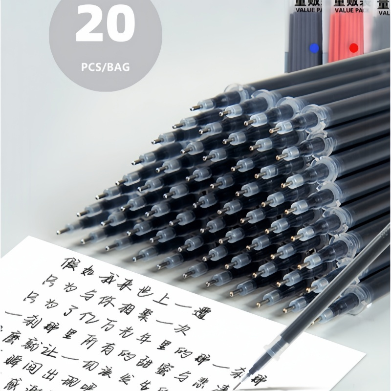 

20PCS Isi Pulpen/REFILL TINTA GEL ISI ULANG TINTA PULPEN PENA GEL REFILL 0.5MM-YuanYuanMall