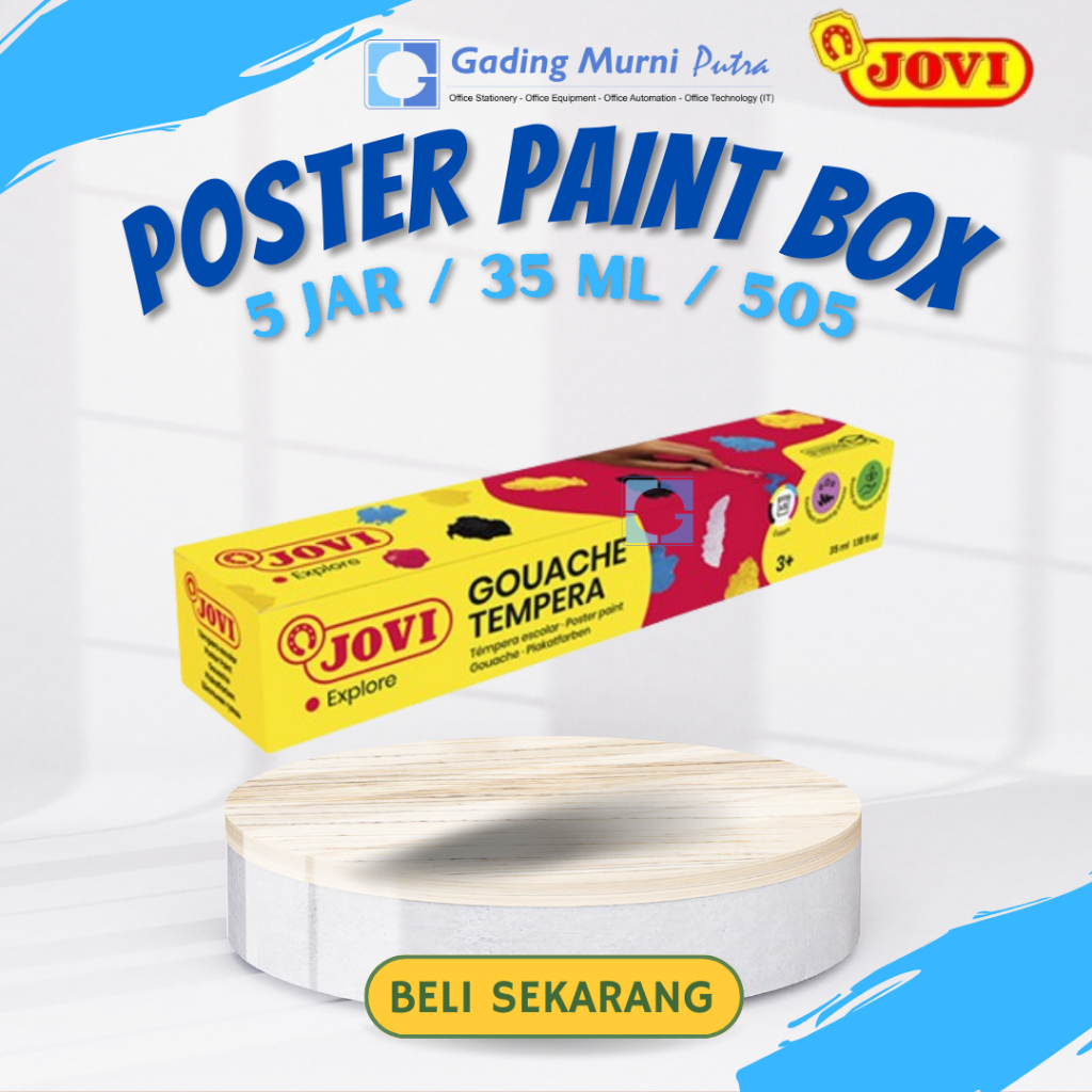 

JOVI POSTER PAINT / GOUACHE TEMPERA BOX 5 JAR 35 CC / 505