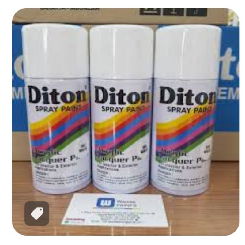 

Cat Semprot Diton Warna Standar (300CC) Cat Semprot Diton Fluorescent Colour Cat Diton Automotive Colours Cat Diton Tahan Panas Heat Resistant Diton Metalic Colours Spray Gun Cat