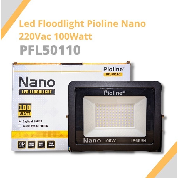 Lampu Sorot Nano Kap LED Floodlight 100 w 200 wat 300 watt Pioline Pilihan
