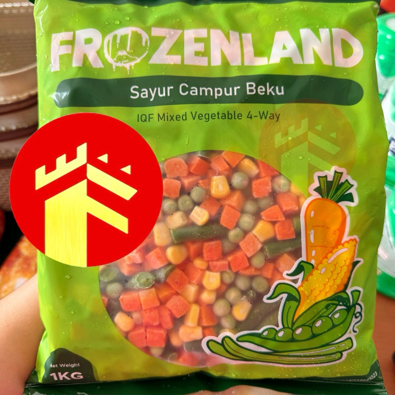 

FROZENLAND MIXED VEGETABLES 4 WAY 1 KG 250 GR FROZEN LAND VEGETABLES MIX 1 KG MIX VEGGIE FROZEN 1 KG