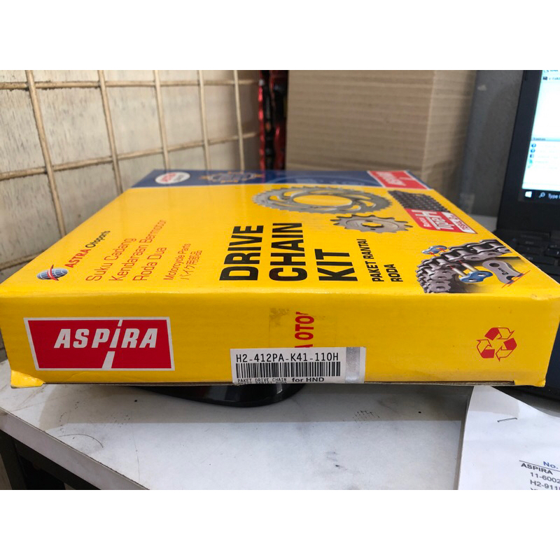 Gear Set + Rantai ASPIRA K41 Supra x 125 FI 2017