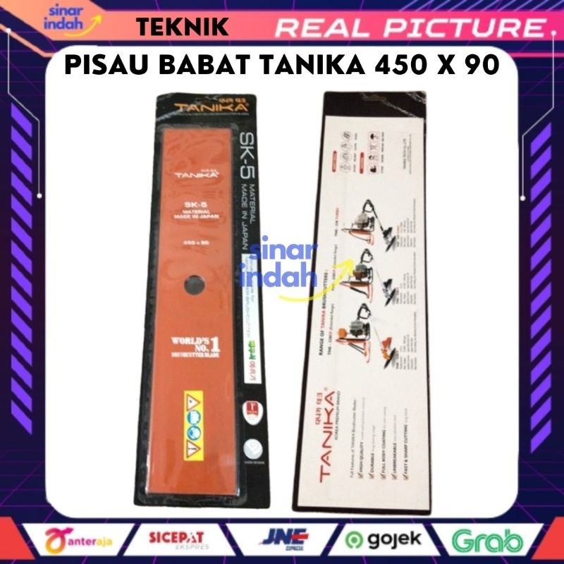 Pisau BABAT Tanika Mesin Babat Rumput 450 x 90 mm