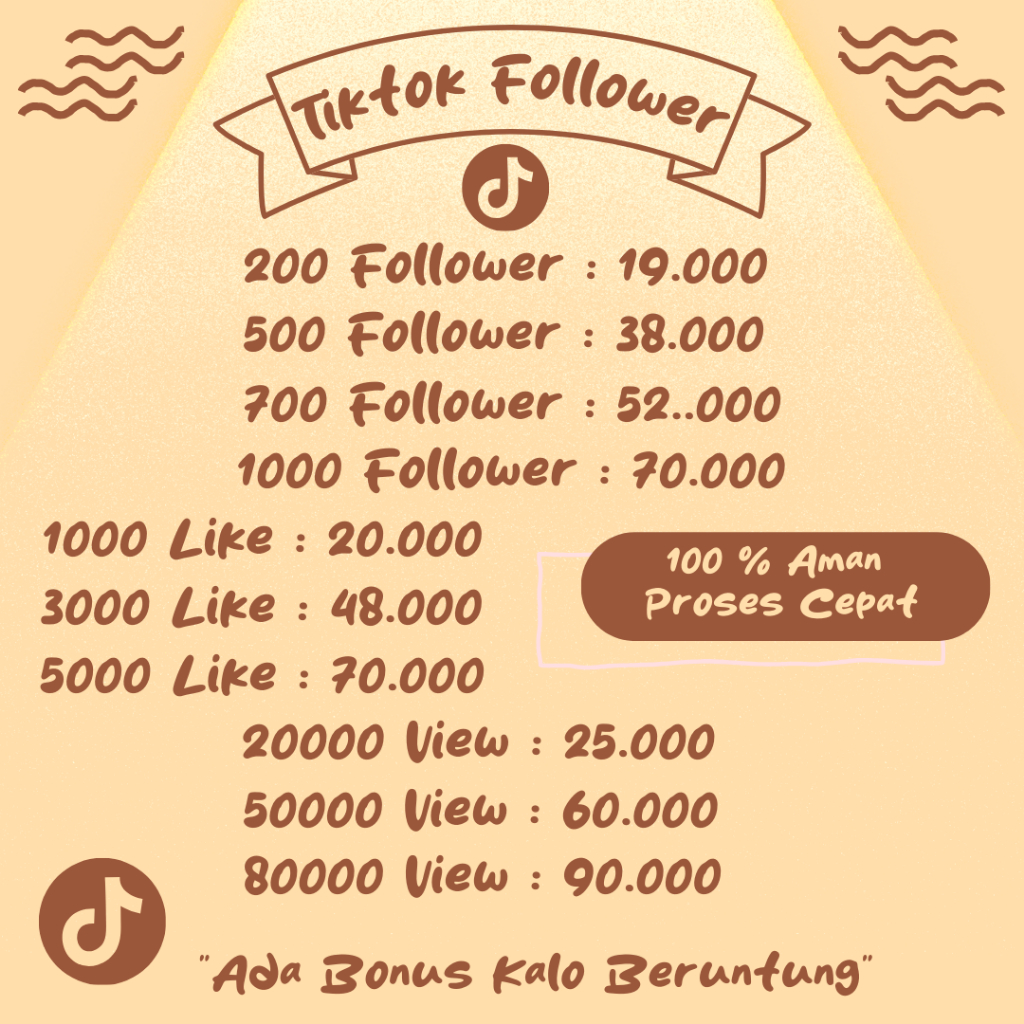 JUAL TIKTOK FOLLOWER VIEWS LIKE