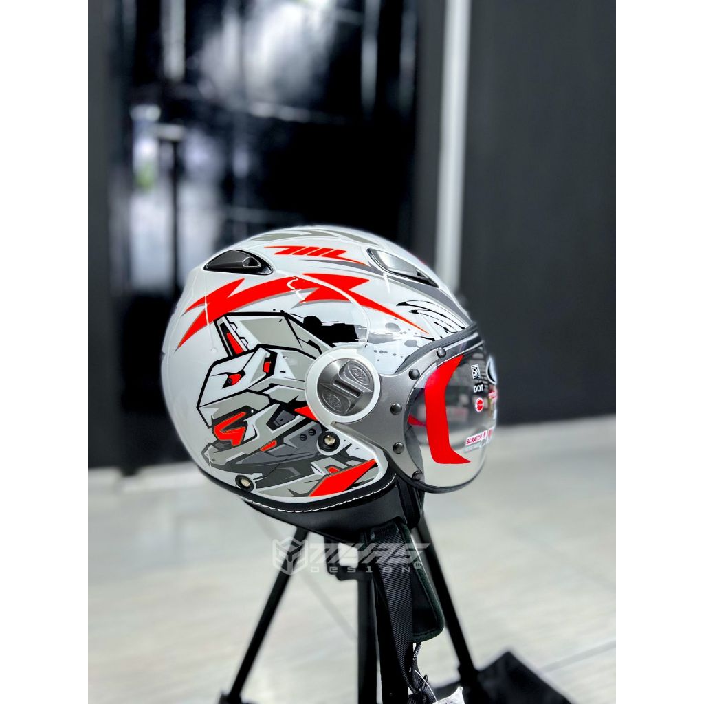 STIKER HELM KYT RETRO DESIGN BY MYASDESIGN.ID