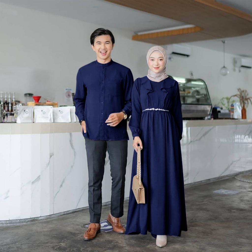 QUINNYSHOP-COD-US-BAJU COUPLE MUSLIM TERBARU-BAJU PASANGAN LEBARAN-BAJU COUPLE KELUARGA MUSLIM LEBAR