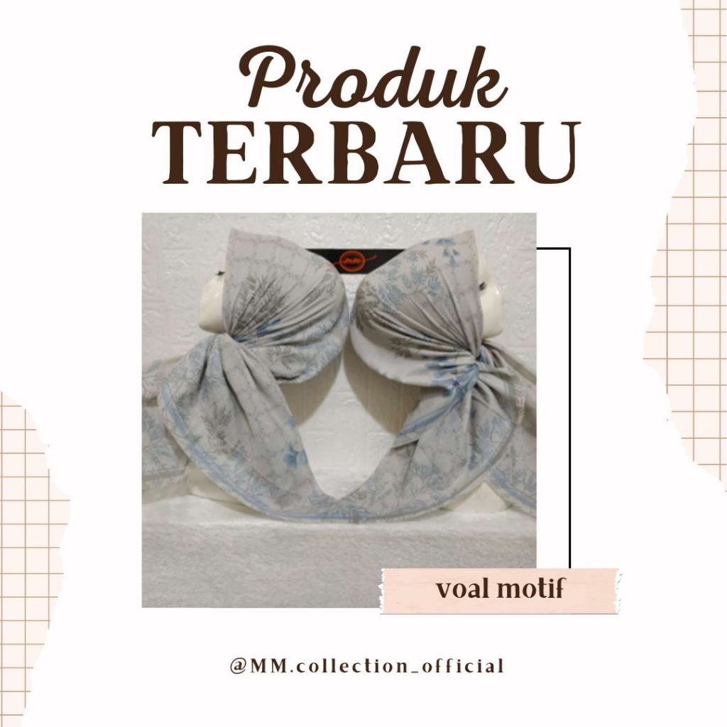 Hijab segi4 motif/voal motif premium/hijab deenay kw/hijab motif/kerudung segi empat motif/