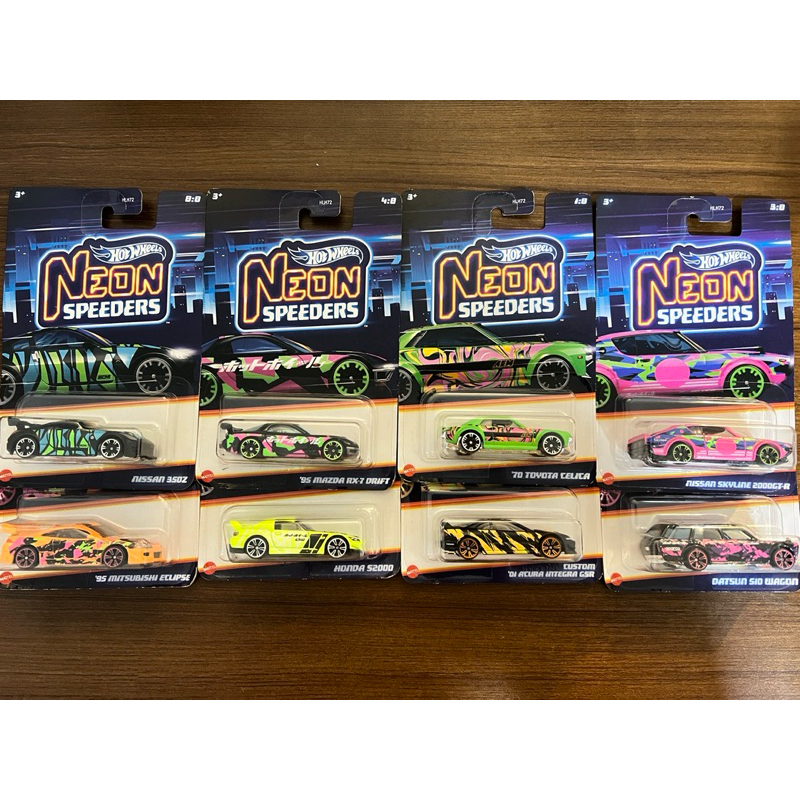 Hot Wheels Neon Speeders JDM Japan Cars Mobil Jepang Honda S2000 Nissan Skyline 2000GTR Datsun 510 W