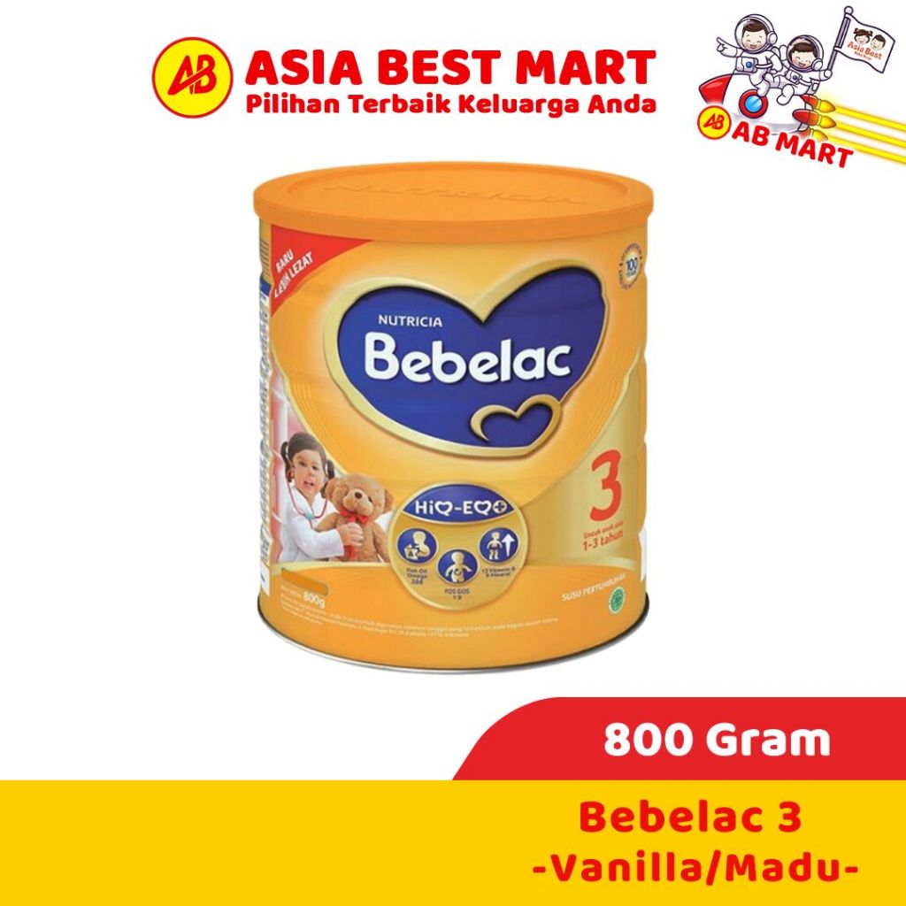 Bebelac 3 Madu Vanila 800 Gr / Susu Formula Pertumbuhan Anak Bubuk