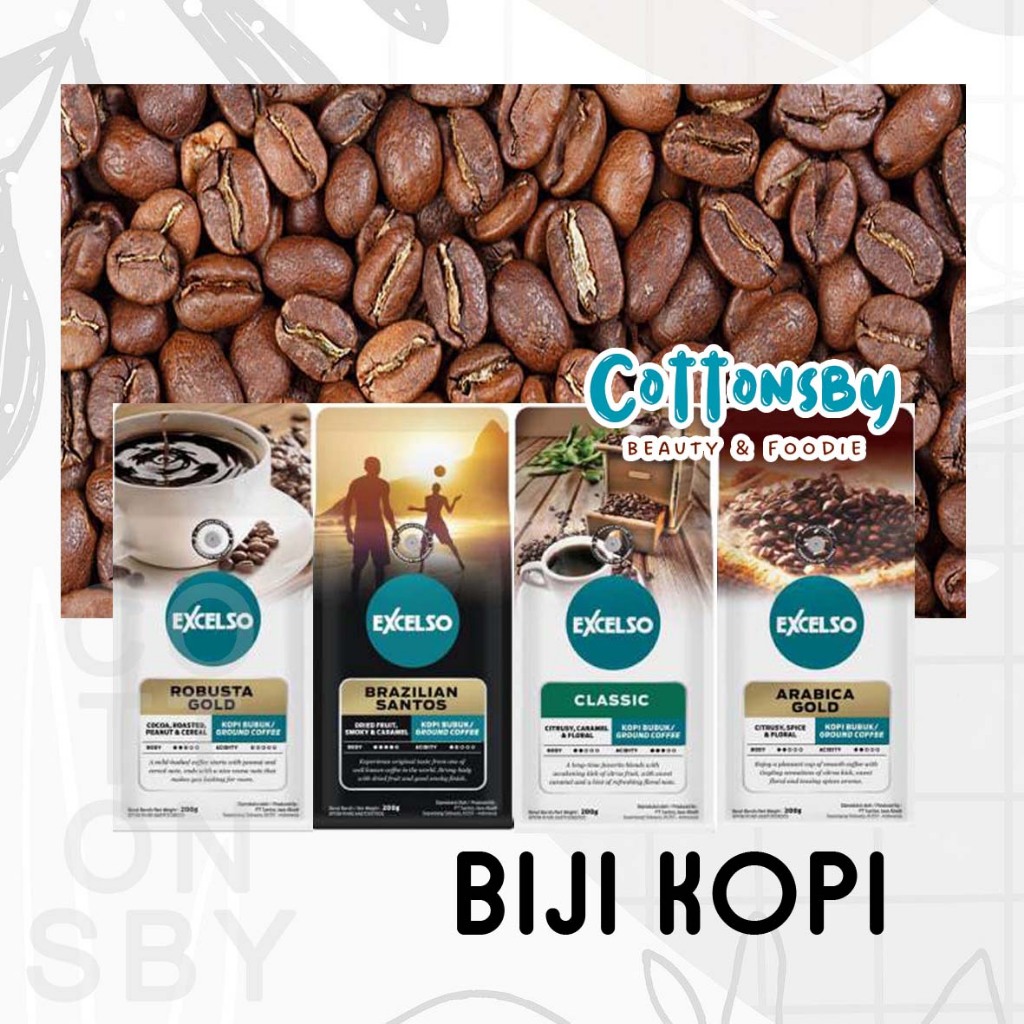 

[ 1 Paket isi 2 ] EXCELSO KOPI BUBUK BIJI KOPI BIJI KOPI GILING