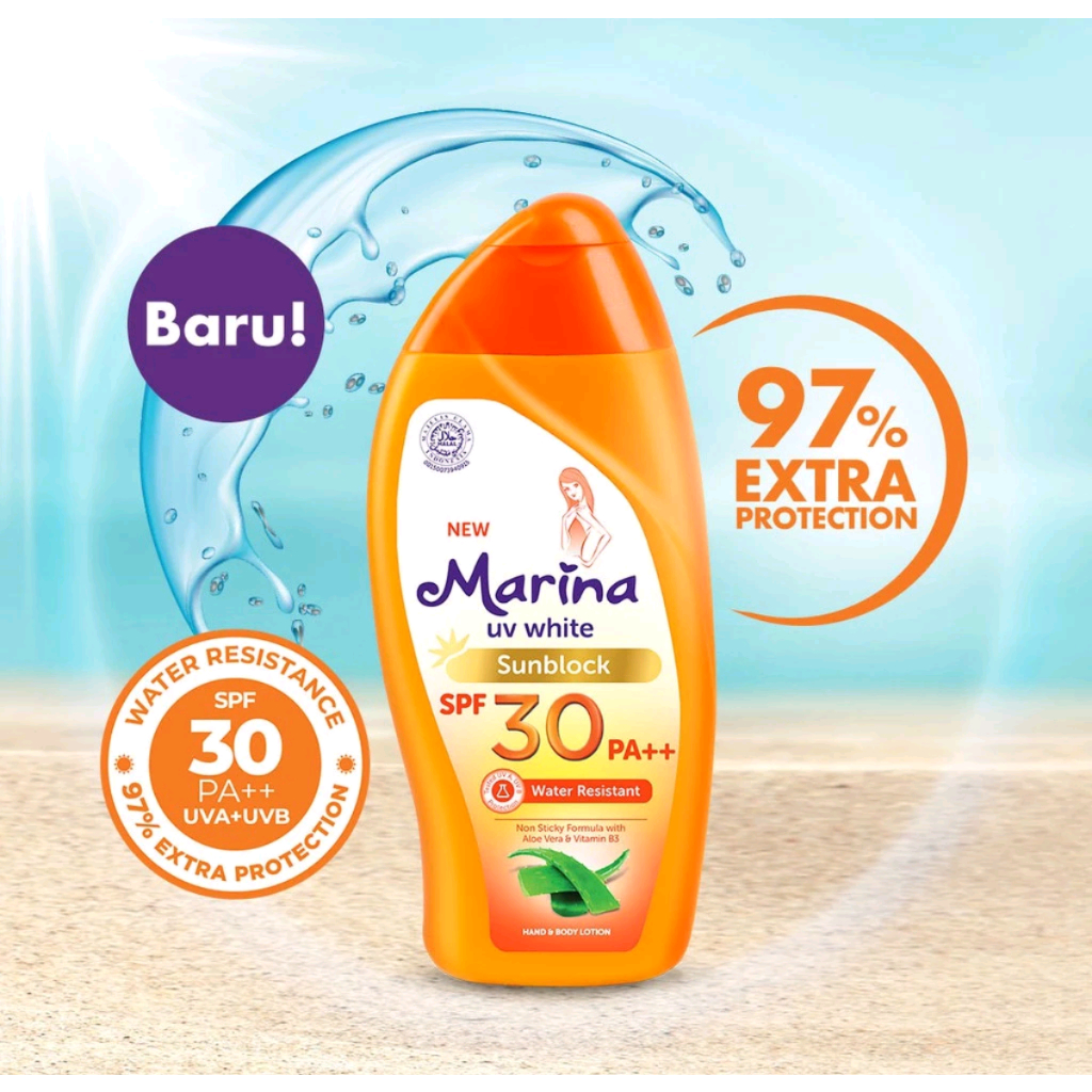 Marina UV White Sunblock 85ml / Sunblock spf 30 / Sunblock Marina