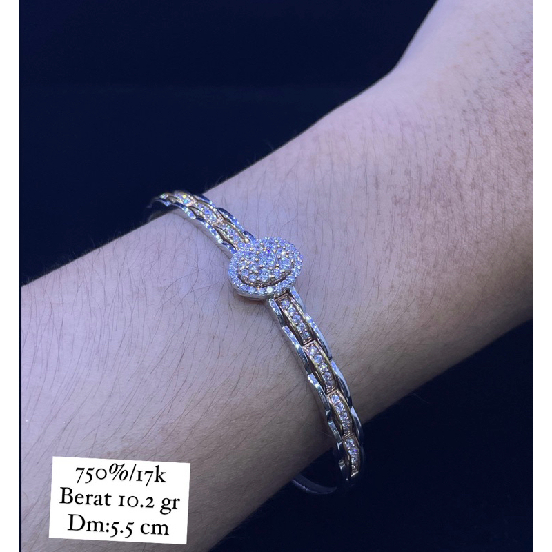 gelang emas italy 750%/17k