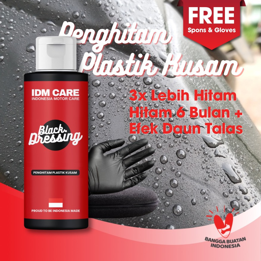 IDM Care - Black Dressing menghitamkan body motor permanen - semir body motor hitam - black megic pe