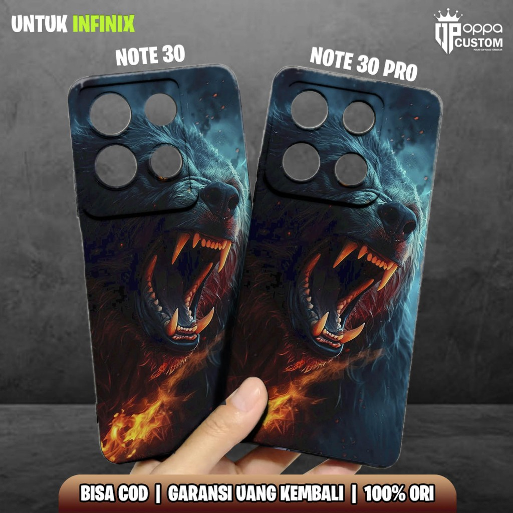 Case Infinix NOTE 30 / NOTE 30 PRO - CASING INFINIX NOTE 30 / NOTE 30 PRO - [ ANIMAL ] CASE CLEAR AI