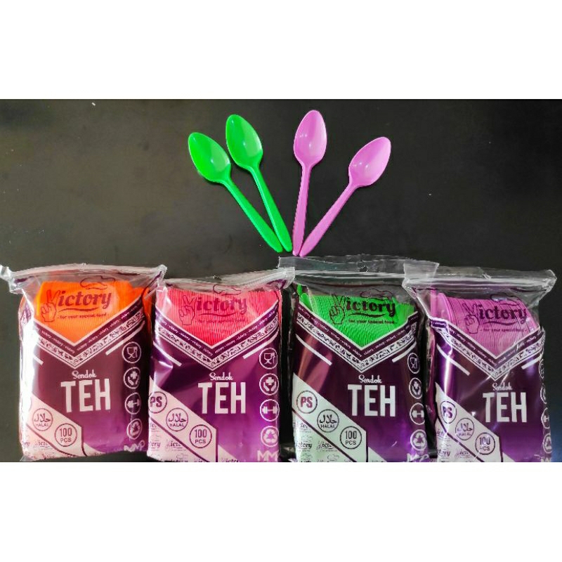Sendok Teh Victory Bening dan Random/sendok teh/sendok puding/sendok kecil/sendok plastik
