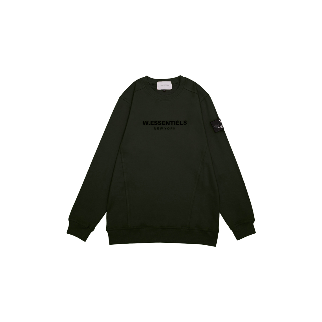 W.Essentiels Sweater Ajaccio Crewneck Military Green