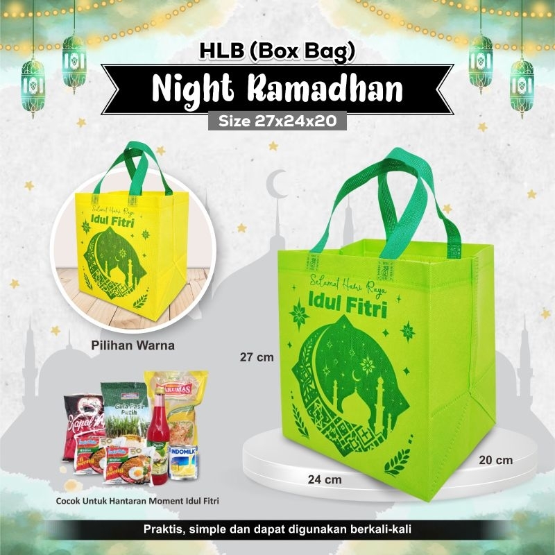 

TAS PARCEL LEBARAN UK PxLxT 24x20x27 CM MUAT KALENG BISCUIT SIRUP TAS IDUL FITRI TAS PARSEL SPUNBOND