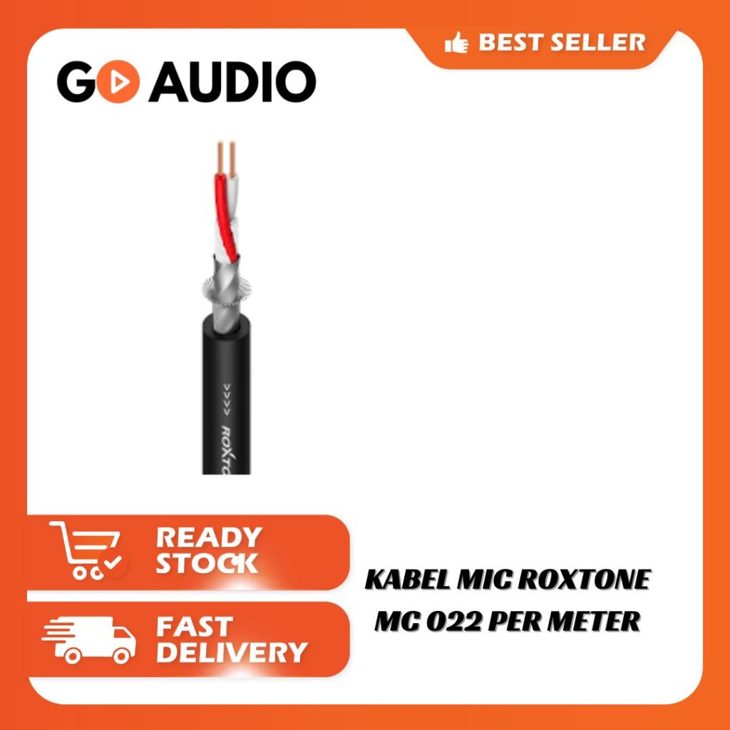 KABEL MIC STEREO ROXTONE MC002 PER METER