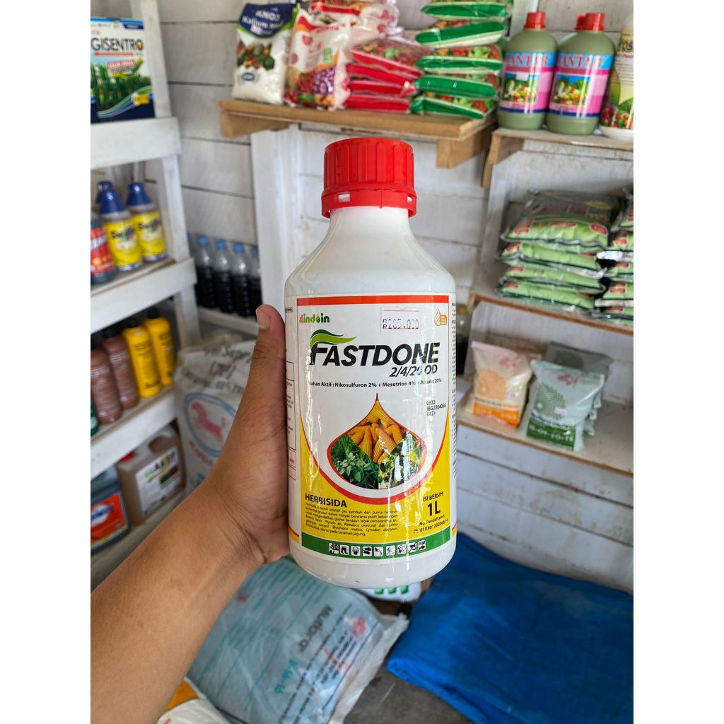 Herbisida Selektif Jagung Merk Fastdone 2/4/20 OD Kemasan 1 Liter