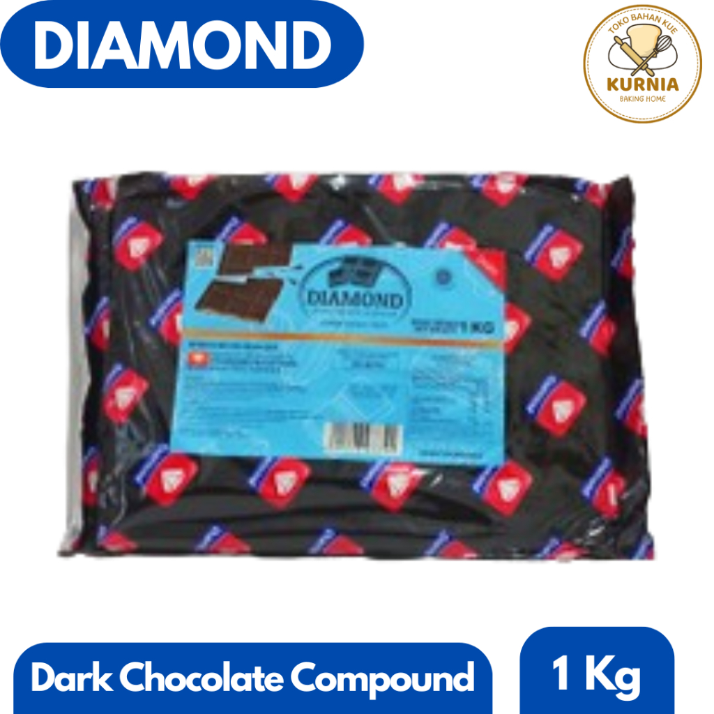 

DIAMOND DARK COMPOUND CHOCOLATE | COKLAT BATANGAN 1 KG