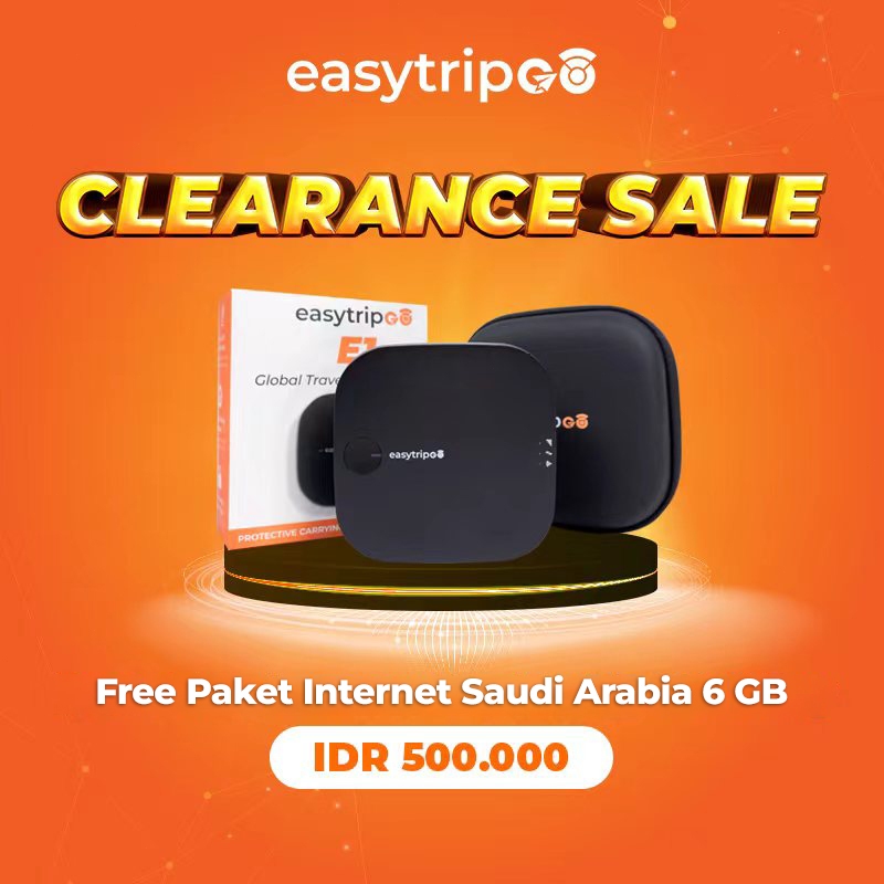 Easytripgo 4G Mifi Modem|  FREE Saudi Arabia 6GB / Wifi Modem All Operator