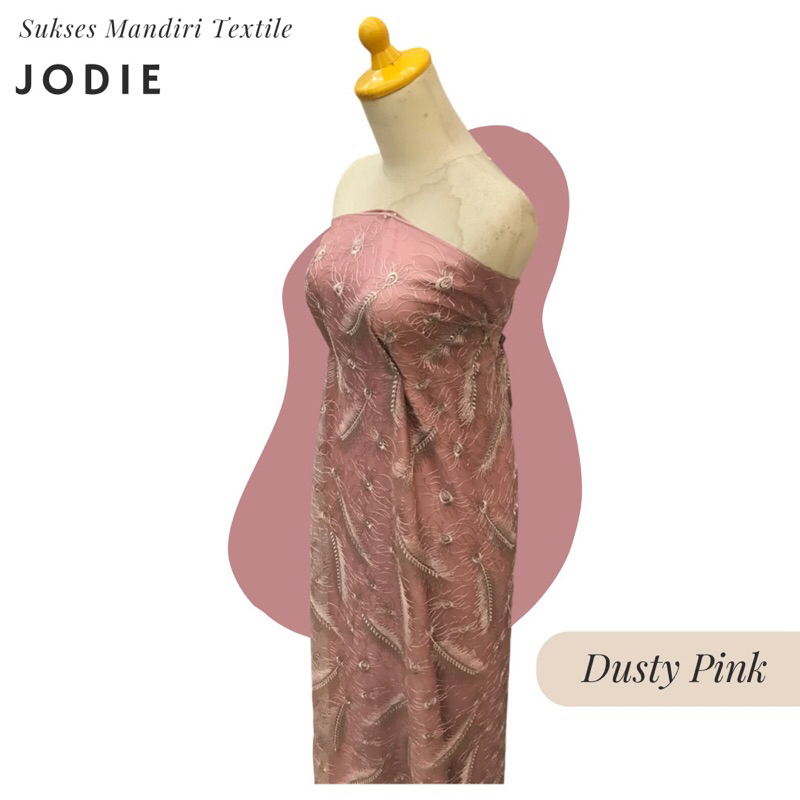 [JODIE] Tile brokat motif daun, Harga per 1/2 meter = 50 cm BAHAN KAIN BRUKAT TILE PREMIUM BROKAT ME