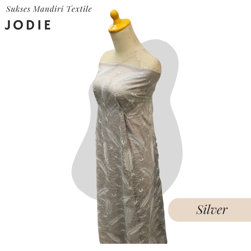 [JODIE] Tile brokat motif daun, Harga per 1/2 meter = 50 cm BAHAN KAIN BRUKAT TILE PREMIUM BROKAT ME