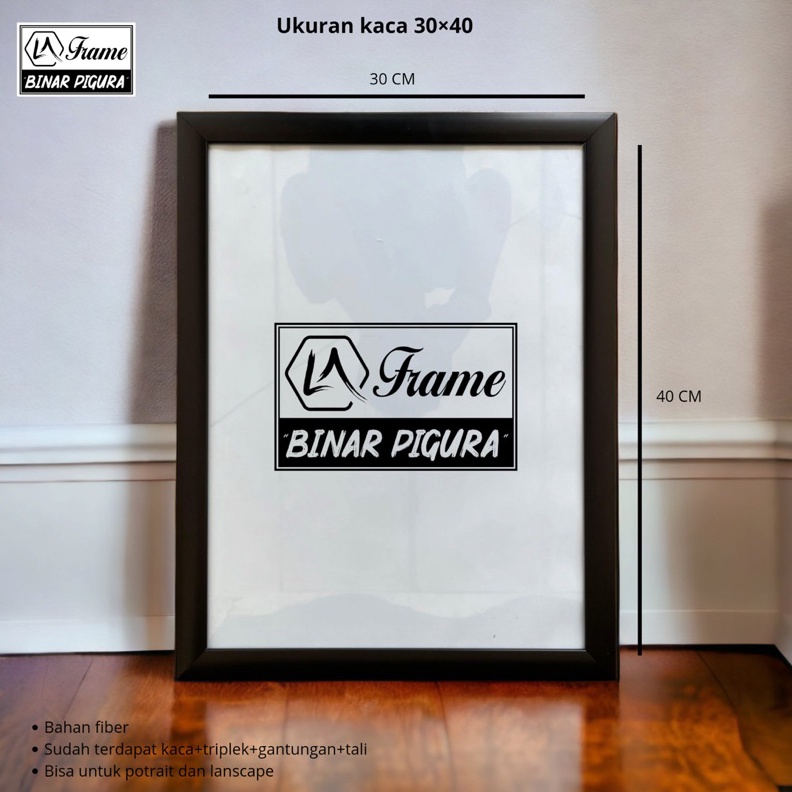 Bingkai Pigura foto ukuran 12R 3x4  12RS 3x45 plus kaca rekomendasi ART QA2