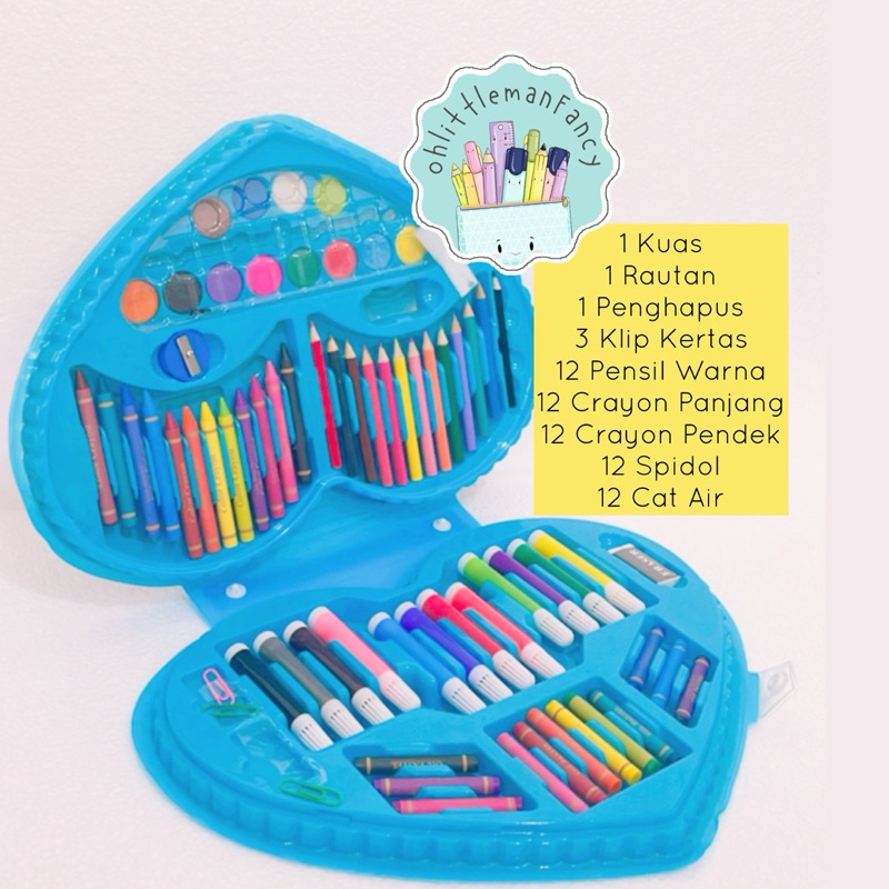 

Set Mewarnai isi 72pcs Set Crayon Spidol Pensil Warna -KR178