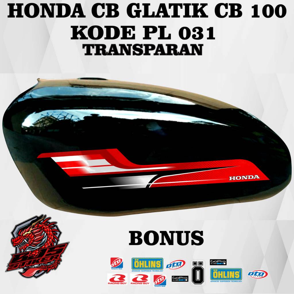 Striping CB 100 CB GLATIK - Stiker Decal honda CB 100 CB GLATIK PL 031