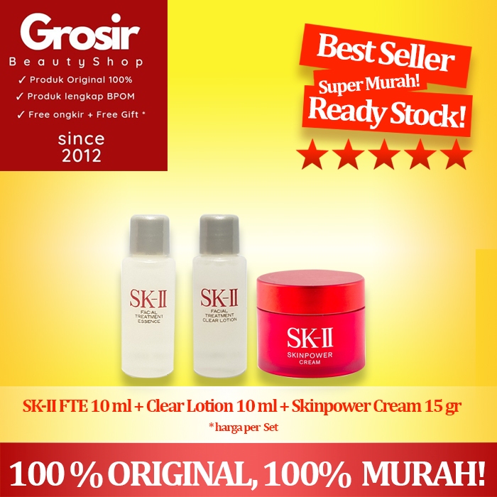 SK-II SK II SK2 SKII FTE 10 +Clear Lotion 10 + RNA Power Cream 15 gr