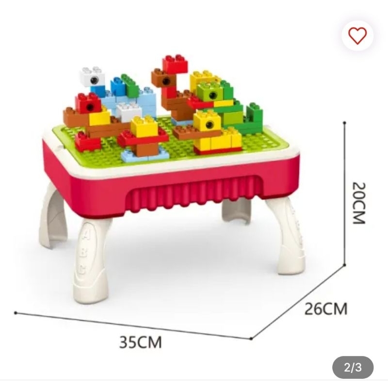 Bricks Kingdom Set 50 Pcs Drawing Board Table Blocks