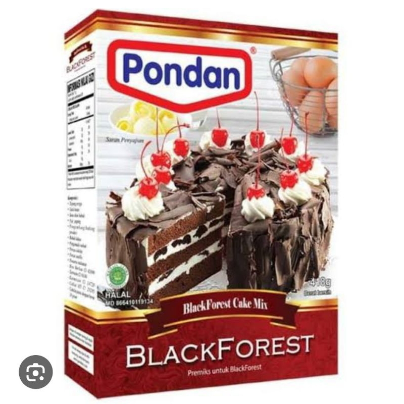 

pondan black Forest 418 gram