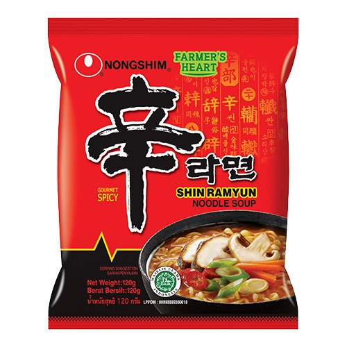

Nong Shim Shin Ramyun Spicy Mushroom 120 gr