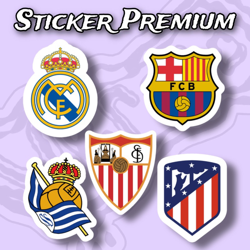 

Sticker Club Bola La Liga Pack Isi 5 Pcs Waterproof