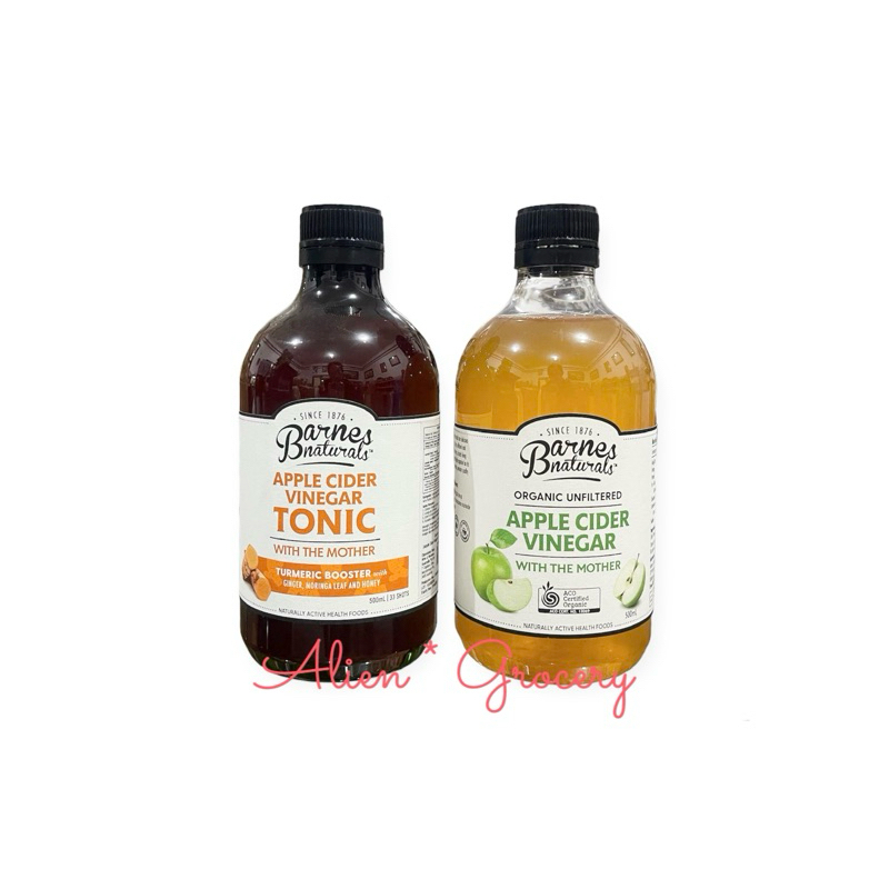 

BARNES NATURALS Apple Cider Vinegar Tonic With The Mother Cuka Apel 500ml