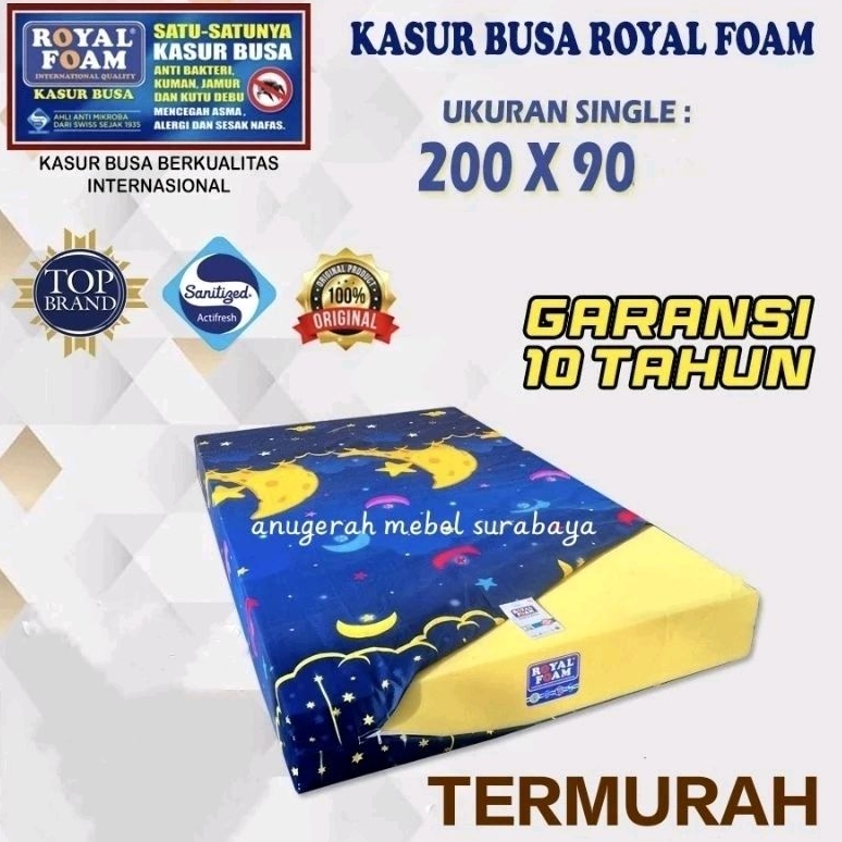 (GOJEK) Kasur Busa Royal Foam 90 x 200 x 14 Garansi 10 Tahun