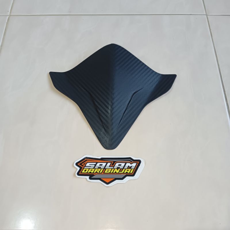 VISOR HITAM( KARBON )BEAT FI TAHUN 2016 - 2021/ WINDSHIELD BEAT FI 2016 - 2021 /VISOR HONDA BEAT FI