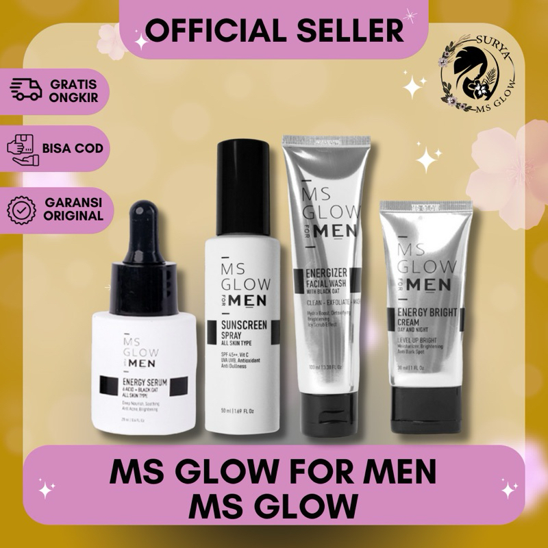 MS GLOW MEN VARIAN LENGKAP / MS GLOW MEN ORIGINAL