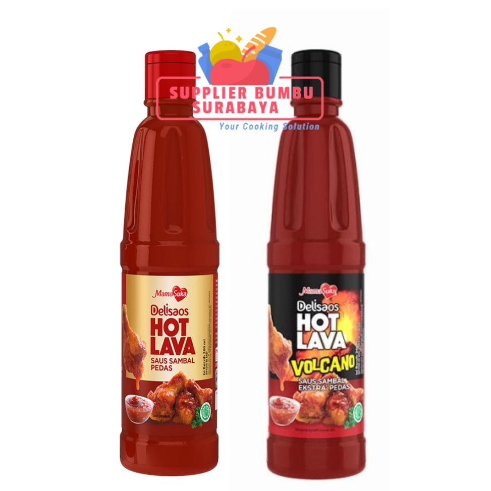 

de Ready Stock MamaSuka Delisaos Hot Lava Volcano Sauce Halal 26ml E97