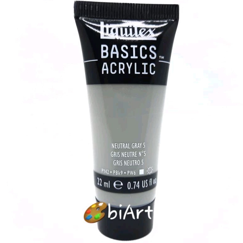 

Liquitex Basics Acrylic Colour 22 ml Neutral Gray 5