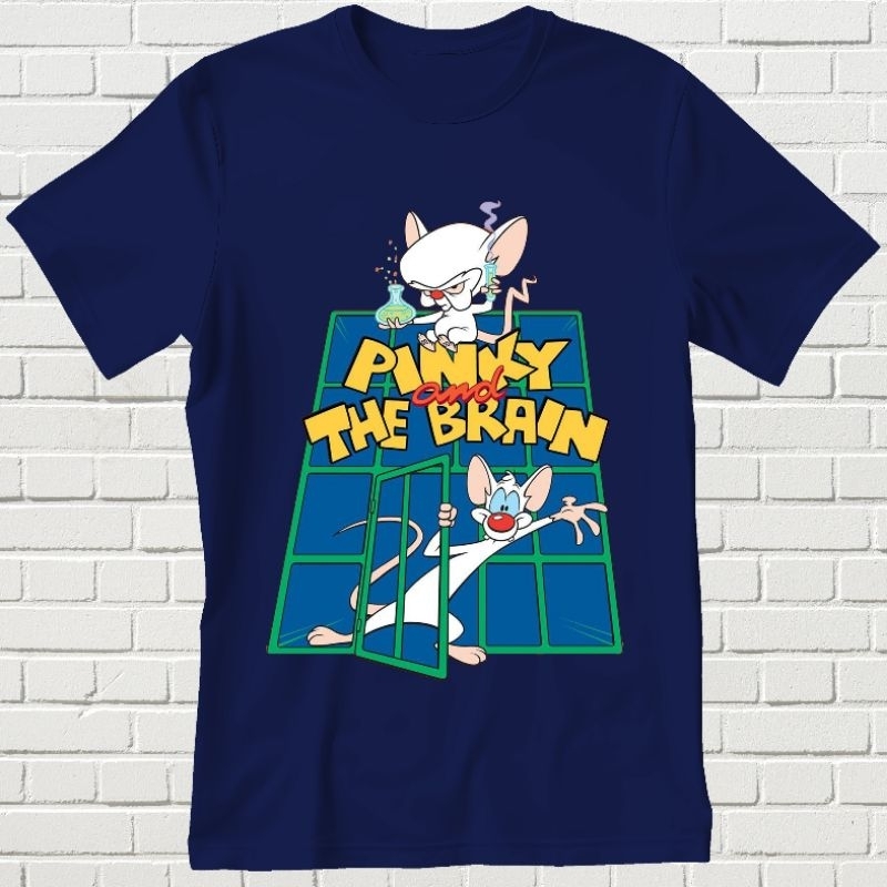 BAJU KAOS DEWASA PINKY AND THE BRAIN UNISEX TSHIRT || BAJU KAOS || KAOS || KAOS BAJU
