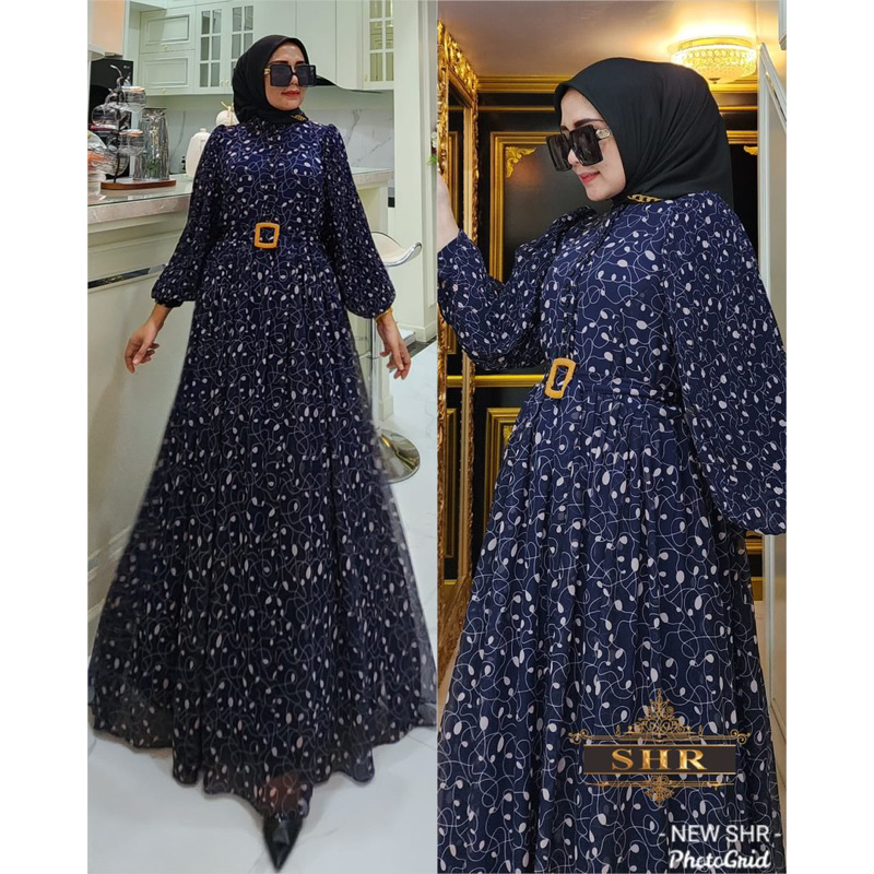 READY NEWWW REALPICT ORI SHR GAMIS LENGAN PLISKET PREMIUM HIGH QUALITY