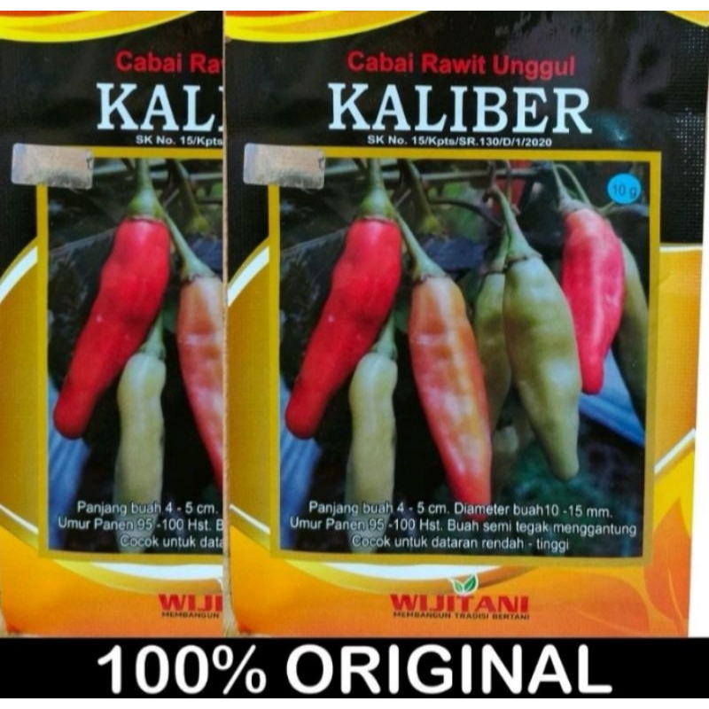 Benih Biji Cabe Rawit KALIBER Original 10 gram - 2000 Biji