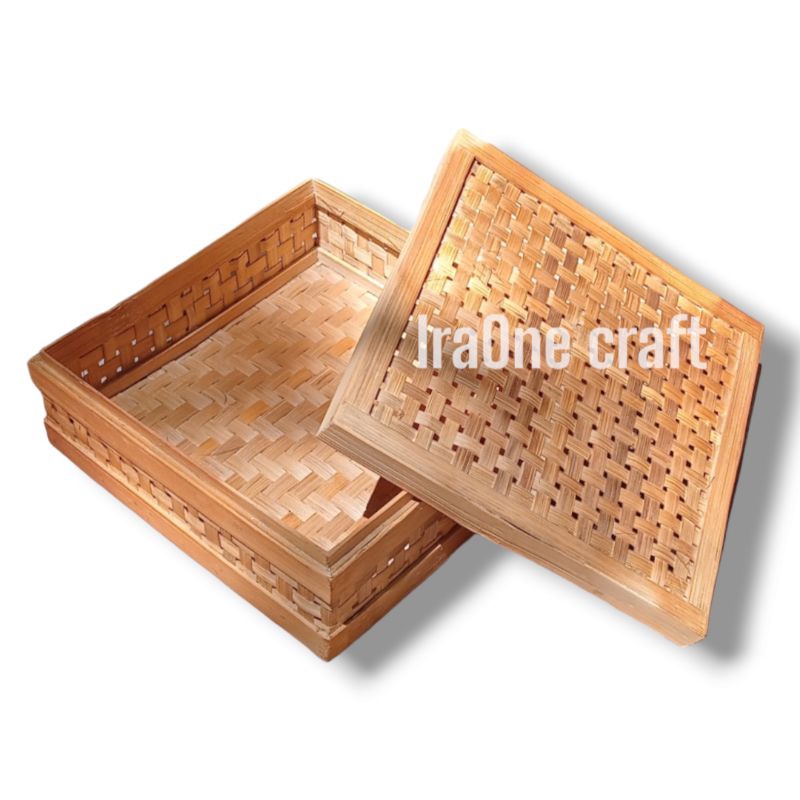 KOTAK BAMBU / BOX HANTARAN (22×22×9)(22×12×9) (30x30x13)