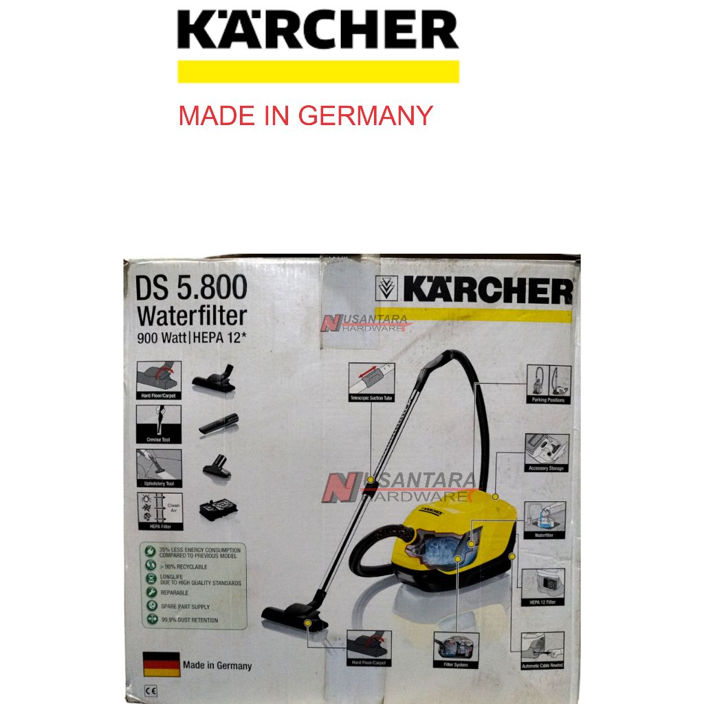 KARCHER DS 5.800 Vacuum Cleaner - Penyedot Debu Kuat & Efisien