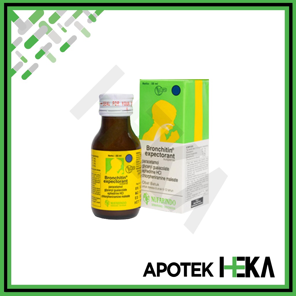 Bronchitin Expectorant Sirup 60 ml - Obat Batuk Berdahak Anak [BOGOR]